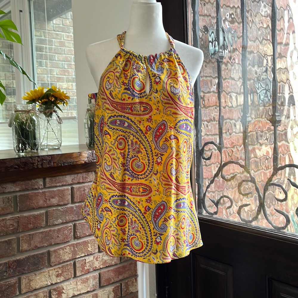 Ralph Lauren Silk Top Size L